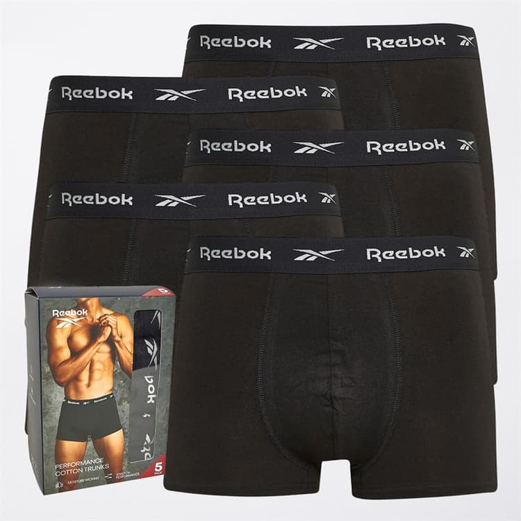 Reebok Heren Boyes Boxershorts Zwart