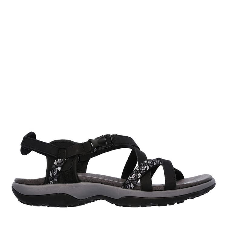 SKECHERS Dames Reggae Vacay Sandalen Zwart