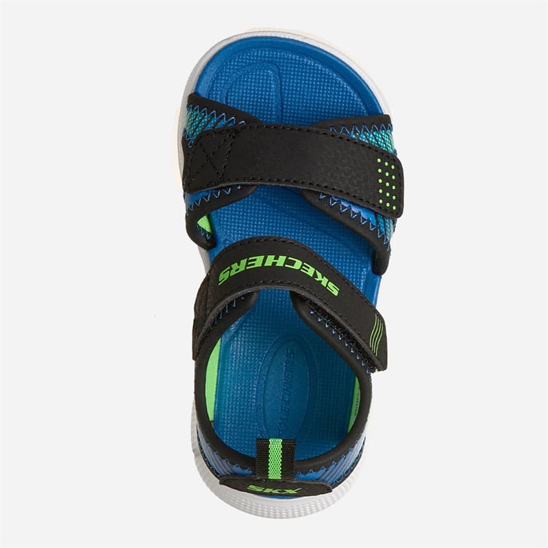 SKECHERS Jongens Microspec Splash Sandalen Zwart - Afbeelding 2