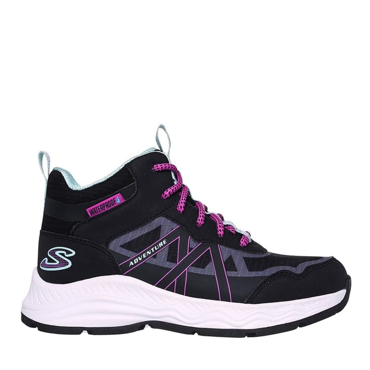 SKECHERS Meisjes Avontuur Blitz Plezier Achtervolging Waterdichte Schoenen Black Aqua