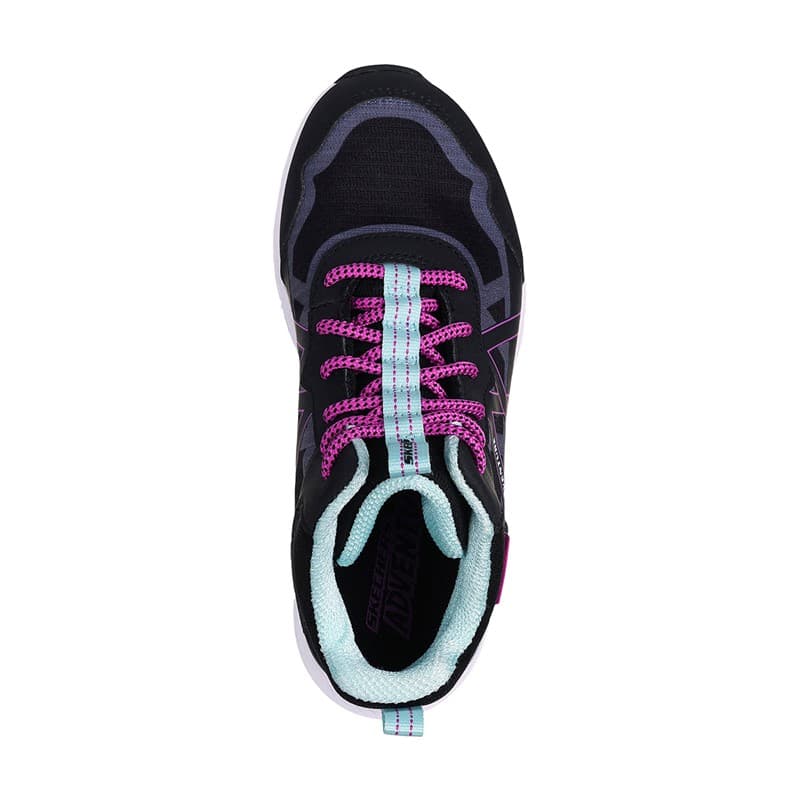 SKECHERS Meisjes Avontuur Blitz Plezier Achtervolging Waterdichte Schoenen Black Aqua - Afbeelding 3