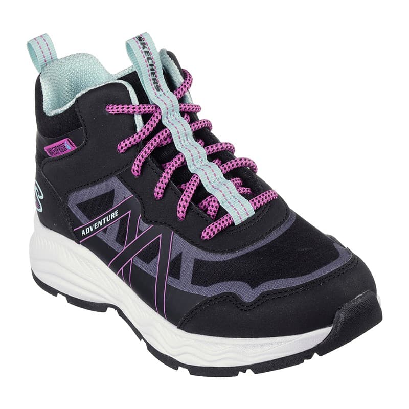 SKECHERS Meisjes Avontuur Blitz Plezier Achtervolging Waterdichte Schoenen Black Aqua - Afbeelding 4