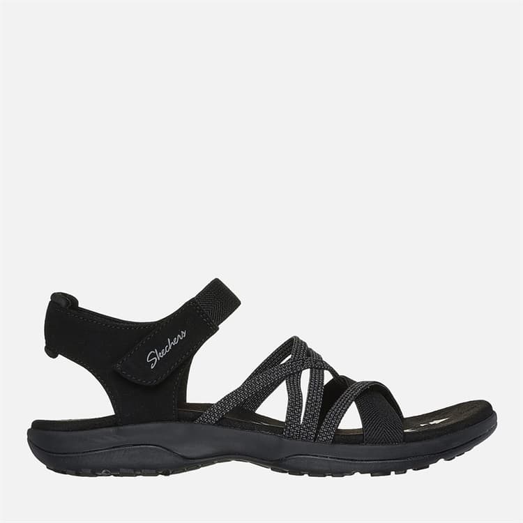 SKECHERS Dames Reggae Slim Sandalen Zwart