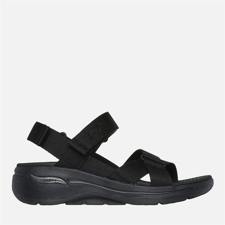 SKECHERS Dames Gowalk Arch Fit Sandalen Zwart