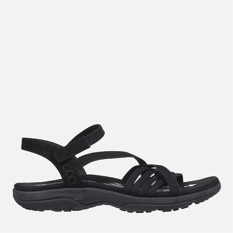 SKECHERS Dames Reggae Slim Sandalen Zwart