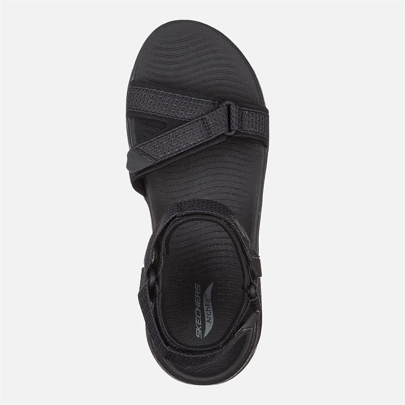 SKECHERS Dames Gowalk Arch Fit Sandalen Zwart - Afbeelding 3