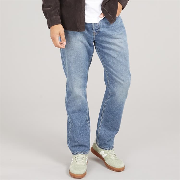 ONLY & SONS Heren Straight Fit Jeans Dark Blue Denim