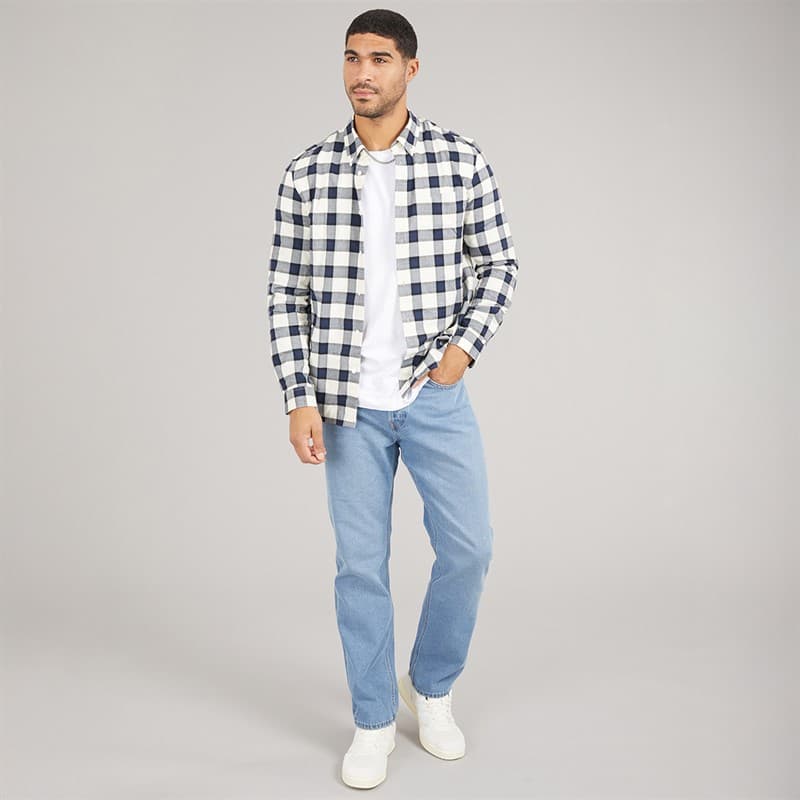 ONLY & SONS Heren Straight Fit Jeans Medium Blue Denim - Afbeelding 4