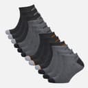 Pro Player Heren Twaalf Pack Geen Show Sokken Grijs/Multi