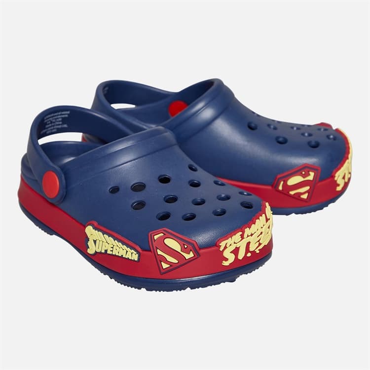 Superman Jongens Klompjes Navy/Rood/Multi