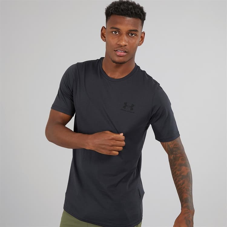Under Armour Heren Sportstyle T-Shirt Bijna Zwart