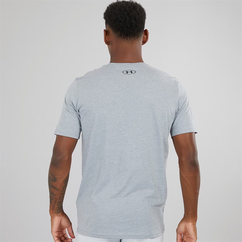 Under Armour Heren Sportstyle T-Shirt Gemeleerd Lichtgrijs - Afbeelding 2