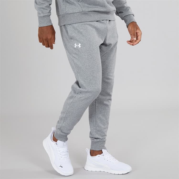 Under Armour Heren UA Rival Fleece Joggingbroek Castlerock Licht Heather/Wit
