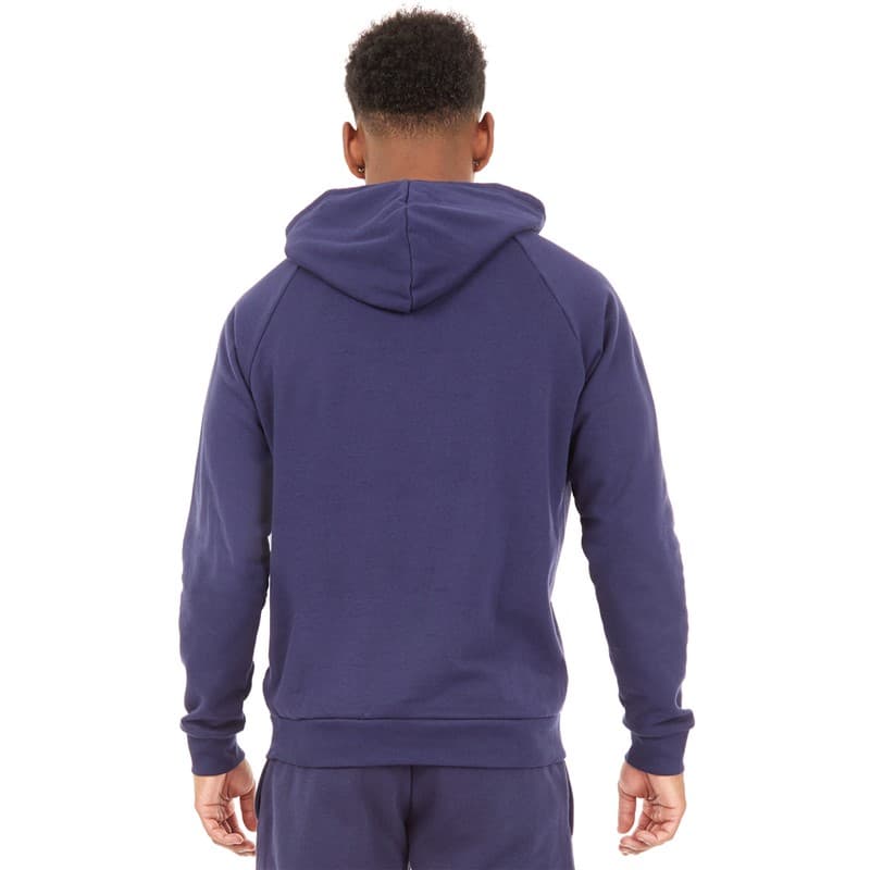 Under Armour Herren UA Rival Fleece Logo Hoodie Mitternachtsblau/wit - Afbeelding 2