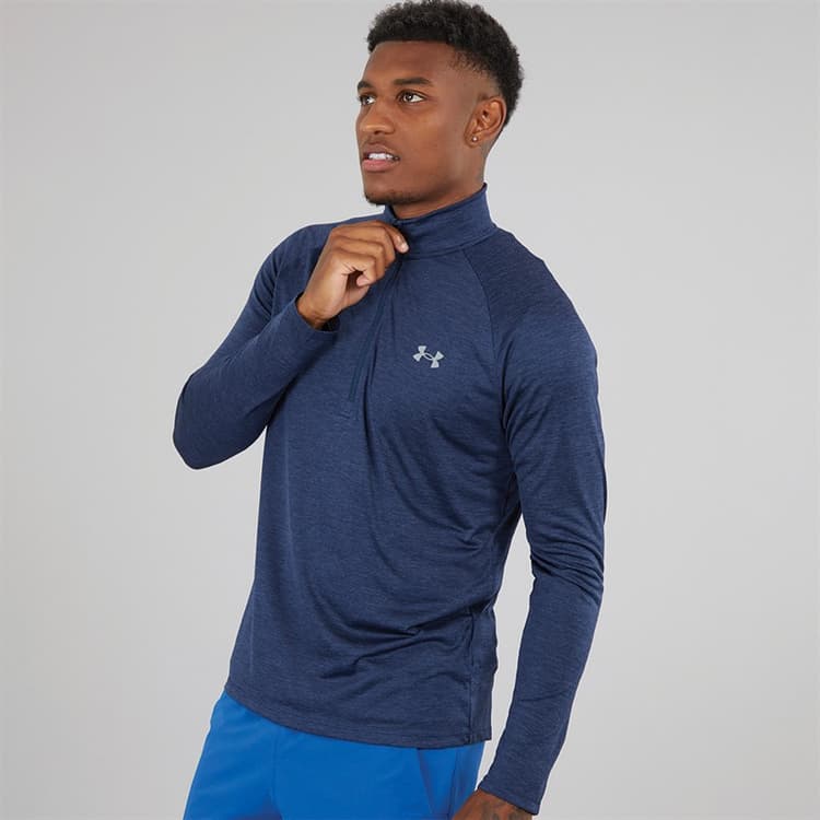 Under Armour Heren UA Tech 2.0 Sports Performance Tops Blauw