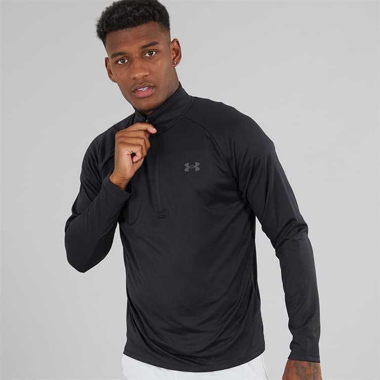 Under Armour Heren UA Tech 2.0 Sports Performance Tops Zwart