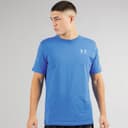 Under Armour Heren UA Sportstyle Linker Borst Korte Mouw T-Shirt Blauw Atlantis / Blauw Kalm