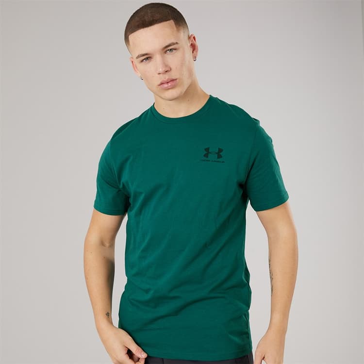Under Armour Heren UA Sportstyle Left Chest Korte Mouw T-shirt Rack Green/Arden Green
