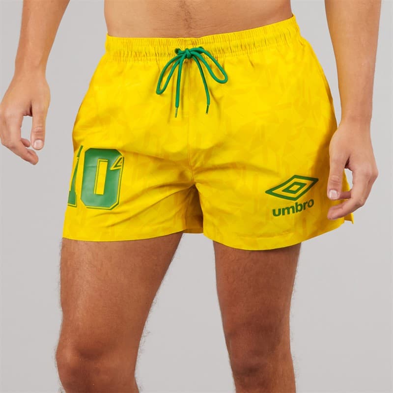 Umbro Heren Racer Zwemshort Geel/Groen - Afbeelding 1