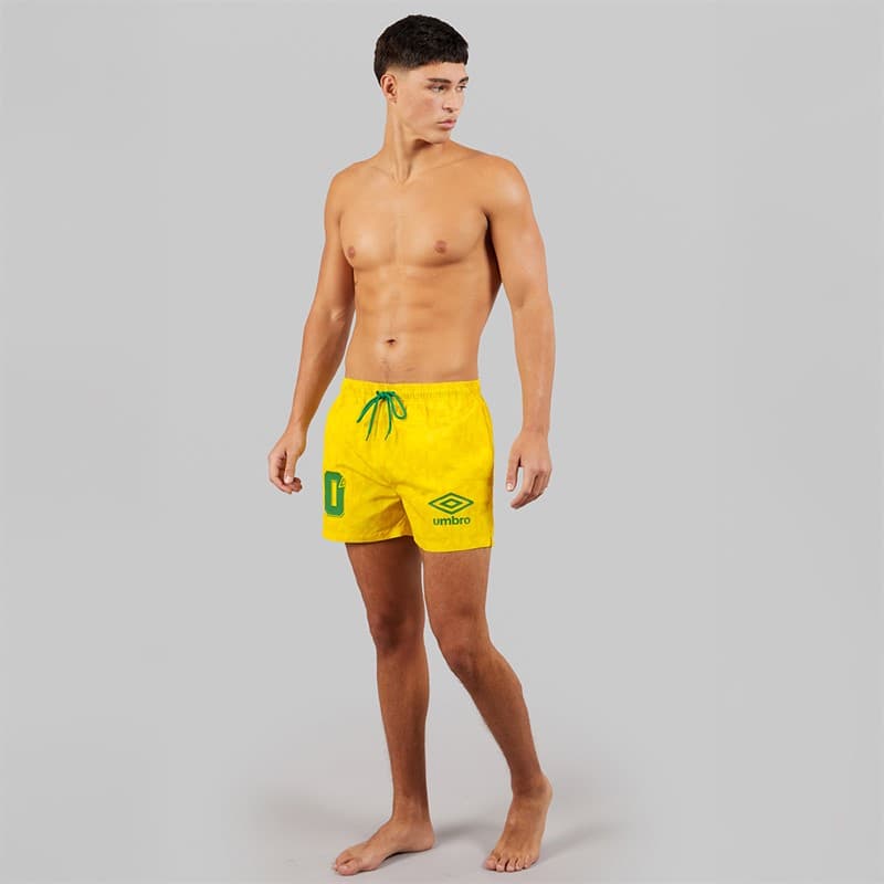 Umbro Heren Racer Zwemshort Geel/Groen - Afbeelding 4