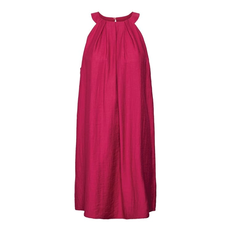 Vero Moda Dames Evalina halternek mini jurk Sangria