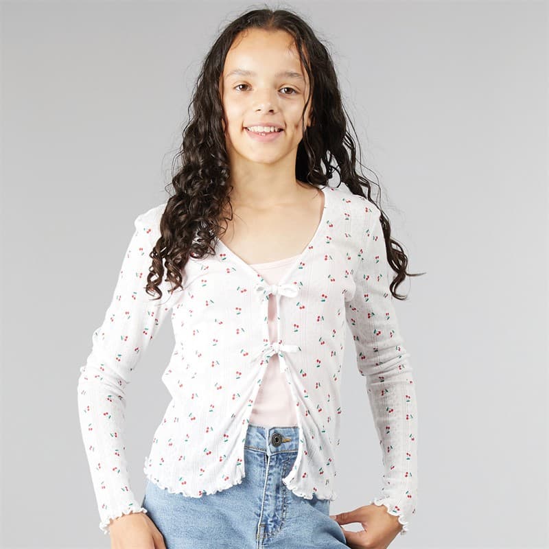 Vero Moda Meisjes Marie Vest Sneeuwwitje Aardbei - Afbeelding 1