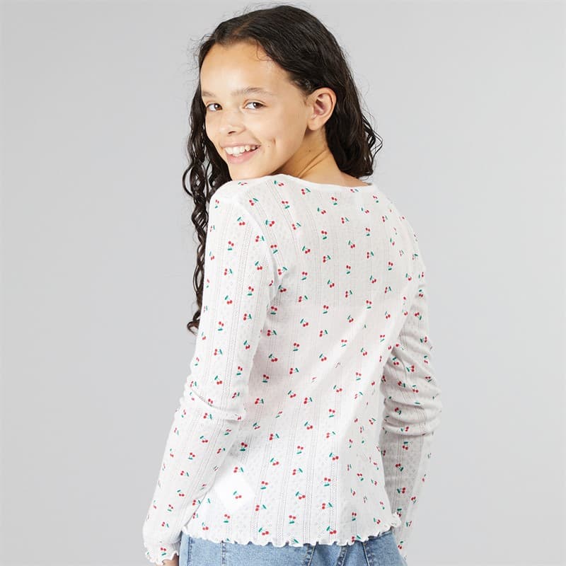 Vero Moda Meisjes Marie Vest Sneeuwwitje Aardbei - Afbeelding 2