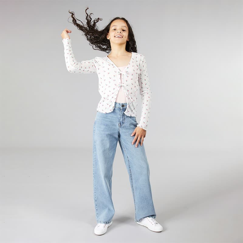 Vero Moda Meisjes Marie Vest Sneeuwwitje Aardbei - Afbeelding 4