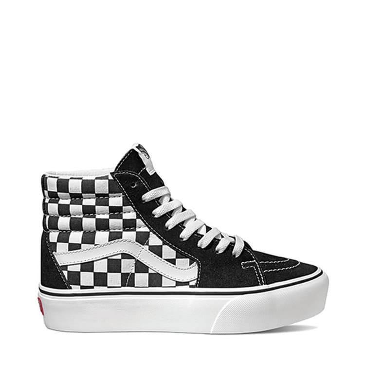 Vans Sk8-Hi Platform 2 Schaakbord Sneakers Schaakbord/Echt Wit