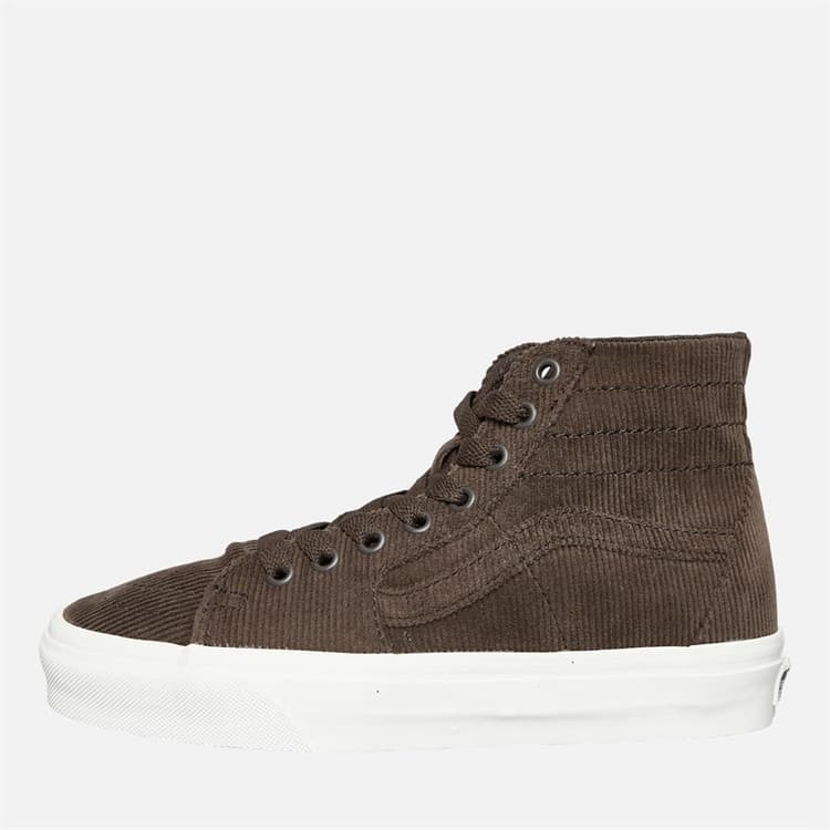 Vans Dames Sk8-Hi Tapered Corduroy Sneakers Turkse Koffie