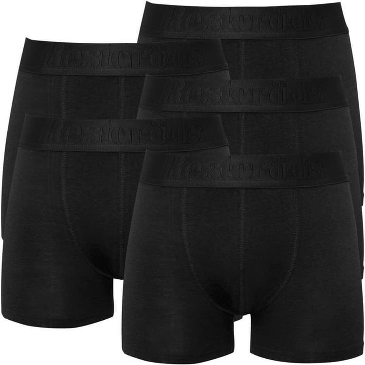 Resteröds Herenslipjes Katoen Zwart 5-Pack