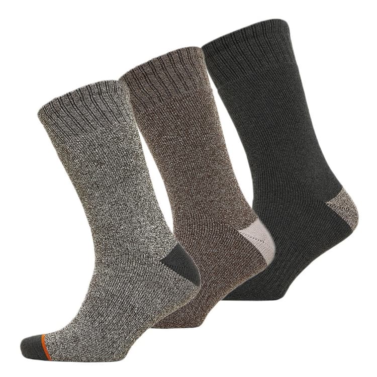 WEATHERPROOF Heren Thermische Crew Sokken Drie Pack Medium Grijs
