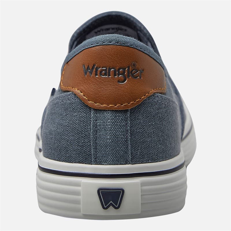 Wrangler Heren Calypso Instappers Sneakers Dark Denim - Afbeelding 3