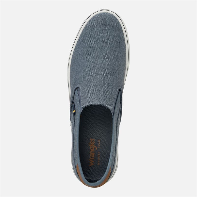 Wrangler Heren Calypso Instappers Sneakers Dark Denim - Afbeelding 4