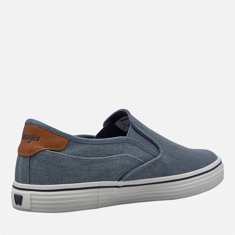 Wrangler Heren Calypso Instappers Sneakers Dark Denim - Afbeelding 5