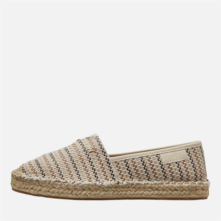 Wrangler Dames Nancy Espadrilles Natuurlijk/Taupe Natural/ Taupe