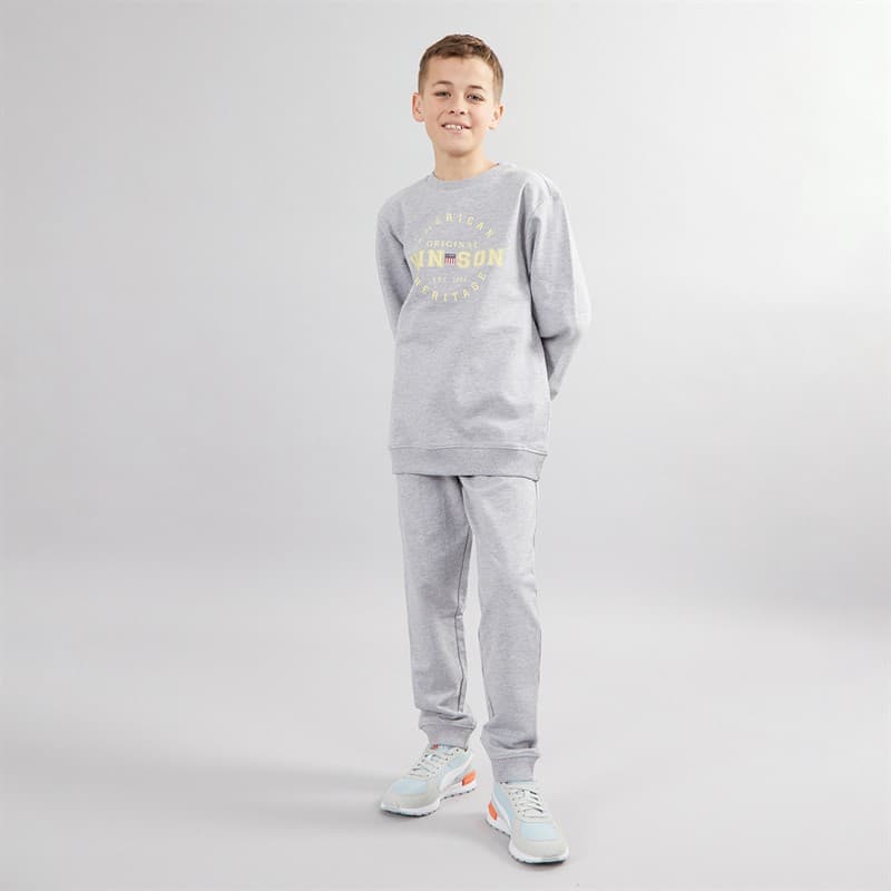 Vinson Jongens Rollo en Rene Set Grijs Melange - Afbeelding 4