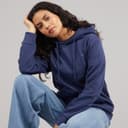 JJXX Dames Abbie Hoodie Marine Academie/Donker Denim