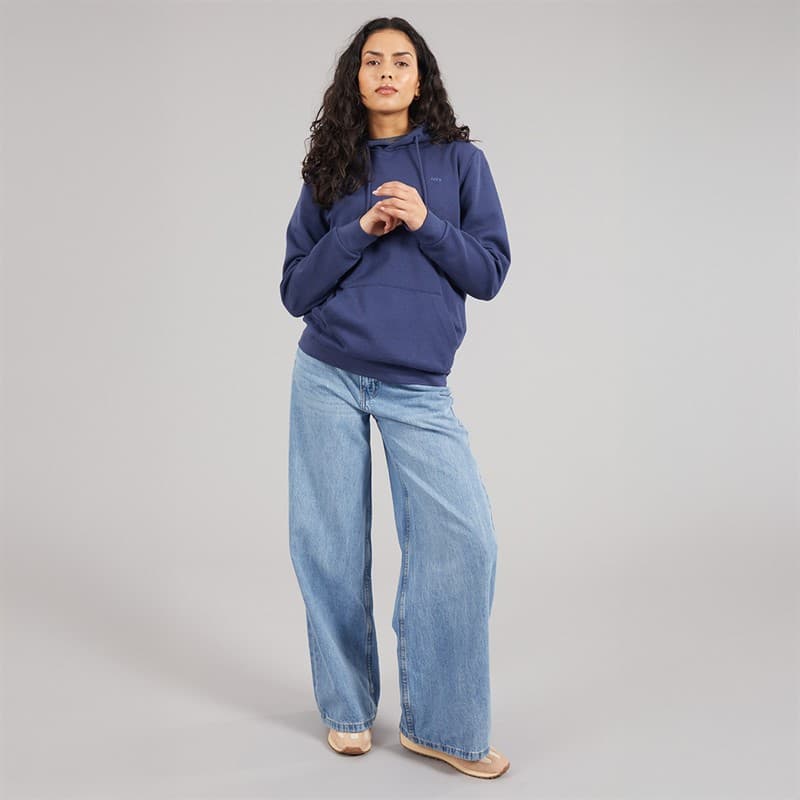 JJXX Dames Abbie Hoodie Marine Academie/Donker Denim - Afbeelding 4