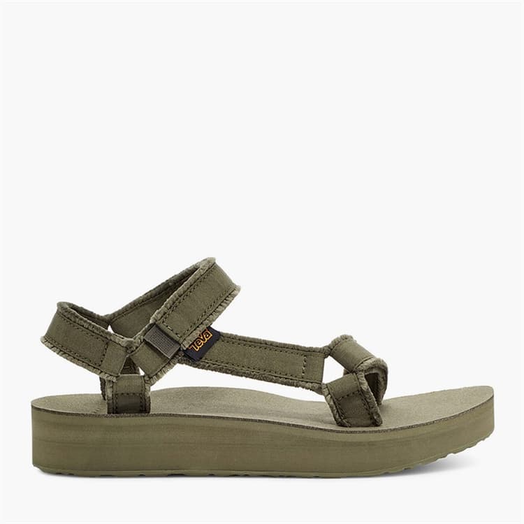 Teva Dames Midform Universele Canvas Sandalen Olive