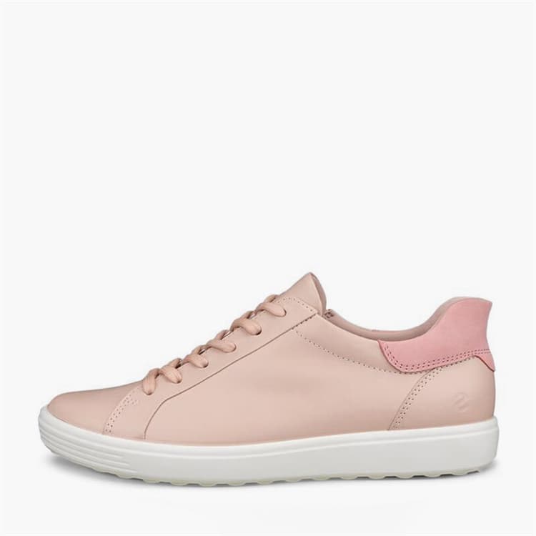 ECCO Dames Zachte VII Nubuck Sneakers Rose Dust/Old Rose