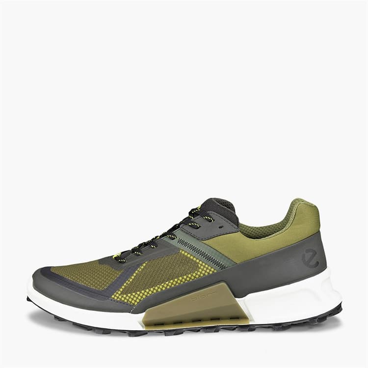 ECCO Heren Biom 2.1 X Country Trail Sneakers Peat/Acorn/Lime Punch