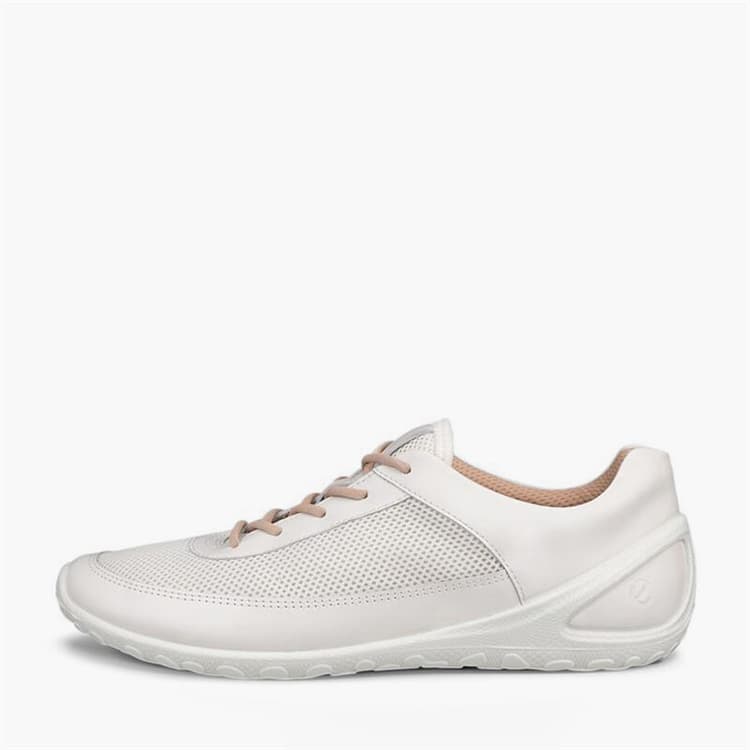 ECCO Dames Biom Everyday Lace Up Trainers Wit/Wit