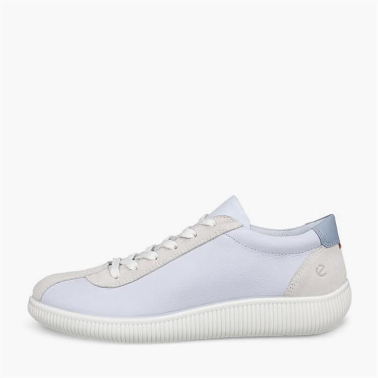 ECCO Dames Zacht Nul Leer Sneakers Air/Shadow White