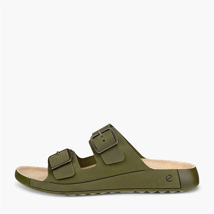 ECCO Heren Cozmo Dubbele Gesp Sandalen Acorn