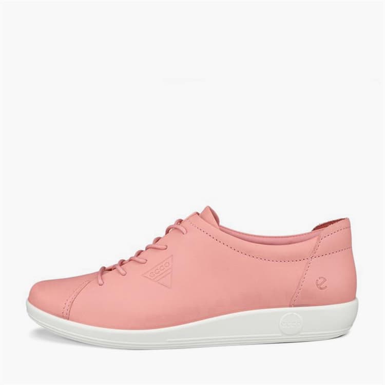 ECCO Dames Zachte 2 Jubileum Leer Sneakers Old Rose
