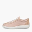 ECCO Dames Zacht Nul Leer Sneakers Rose Dust