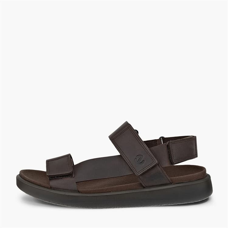 ECCO Heren Flowt Enkelband Sandalen Coffee