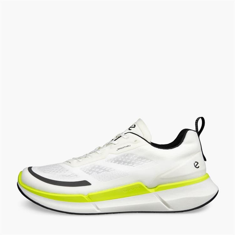 ECCO Heren Biom 2.2 Breathru Trainers Wit/Lime Punch