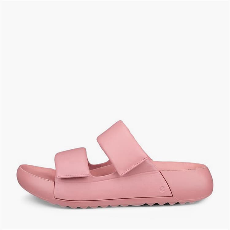 ECCO Dames Cozmo Leer Dubbele Band Sandalen Old Rose